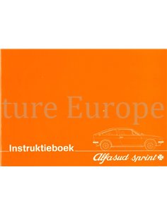 1977 ALFA ROMEO ALFASUD SPRINT Q OWNERS MANUAL DUTCH