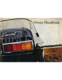 1968 FORD ESCORT INSTRUCTIEBOEKJE ENGELS