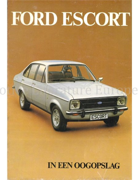 1978 FORD ESCORT INSTRUCTIEBOEKJE NEDERLANDS