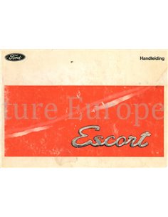1970 FORD ESCORT INSTRUCTIEBOEKJE NEDERLANDS