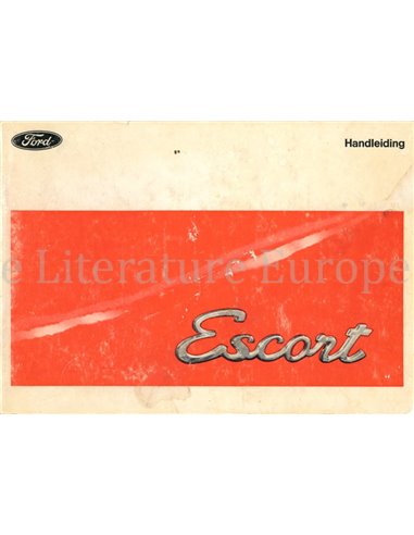 1970 FORD ESCORT INSTRUCTIEBOEKJE NEDERLANDS