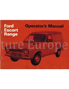 1968 FORD ESCORT OWNERS MANUAL HANDBOOK ENGLISH