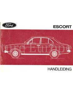 1972 FORD ESCORT OWNERS MANUAL HANDBOOK DUTCH