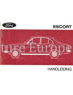 1972 FORD ESCORT BEDIENUNGSANLEITING NIEDERLÄNDISCH
