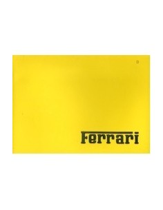 1986 FERRARI PROGRAMMA BROCHURE PERSMAP DUITS 448/86