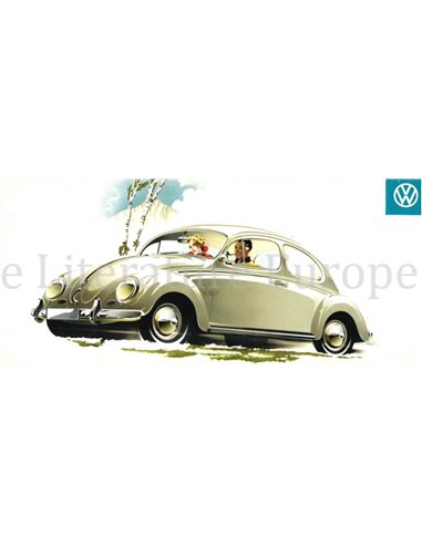 1960 VOLKSWAGEN KÄFER & KARMANN GHIA PROSPEKT NIEDERLÄNDISCH