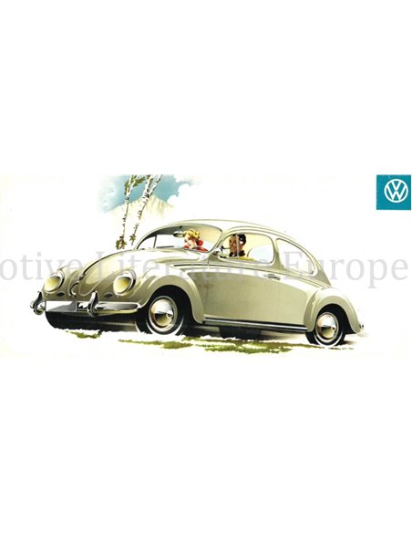 1960 VOLKSWAGEN BEETLE & KARMANN GHIA BROCHURE DUTCH