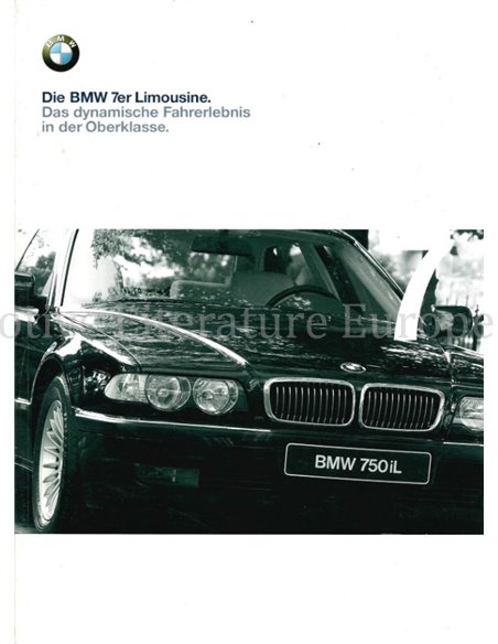 2000 BMW 7 SERIE BROCHURE DUITS