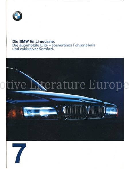 1997 BMW 7 SERIE BROCHURE DUITS