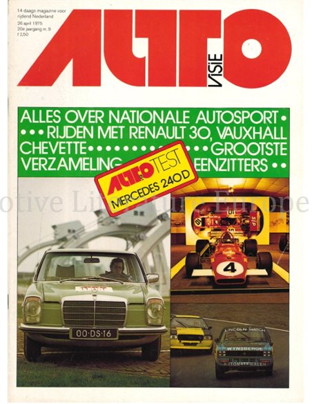 1975 AUTOVISIE MAGAZINE 09 DUTCH