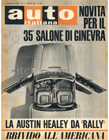 1965 AUTO ITALIANA MAGAZINE 11 ITALIAANS