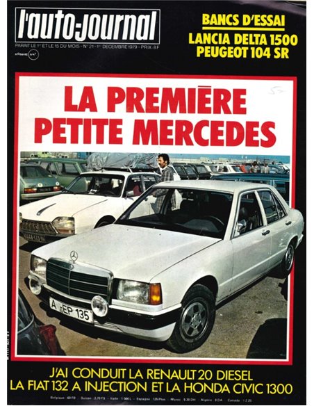 1979 L'AUTO-JOURNAL MAGAZINE 21 FRENCH