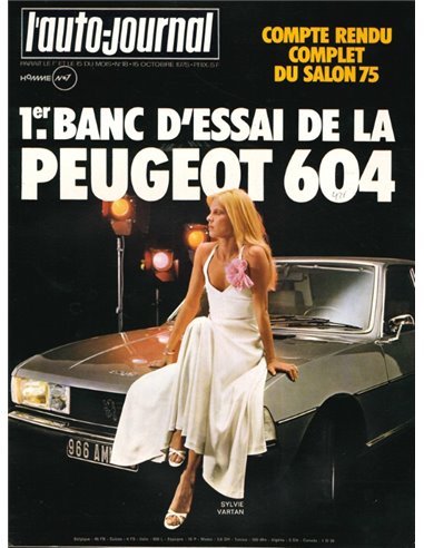 1975 L'AUTO-JOURNAL MAGAZIN 18 FRANZÖSISCH