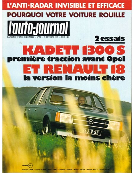 1979 L'AUTO-JOURNAL MAGAZINE 18 FRENCH