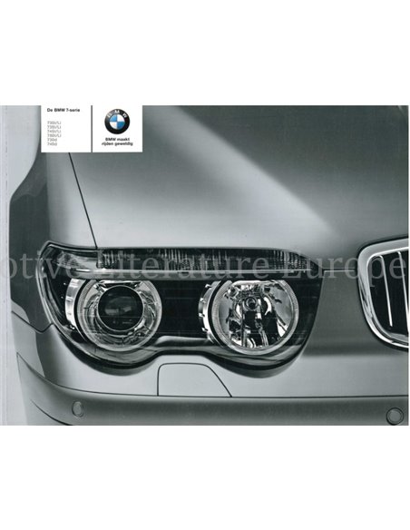 2004 BMW 7 SERIES BROCHURE DUTCH