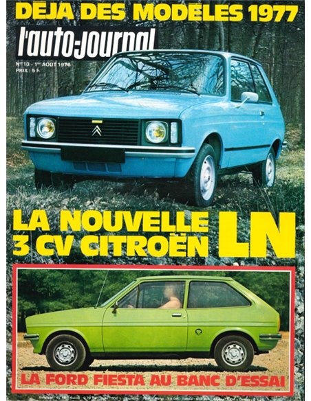 1976 L'AUTO-JOURNAL MAGAZIN 13 FRANZÖSISCH