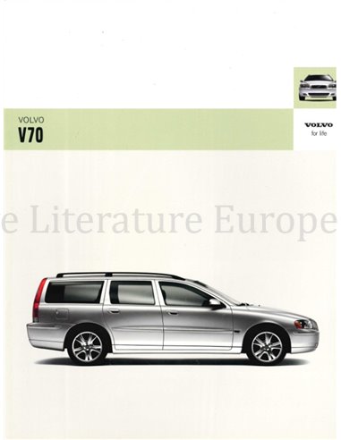 2005 VOLVO V70 PROSPEKT NIEDERLÄNDISCH
