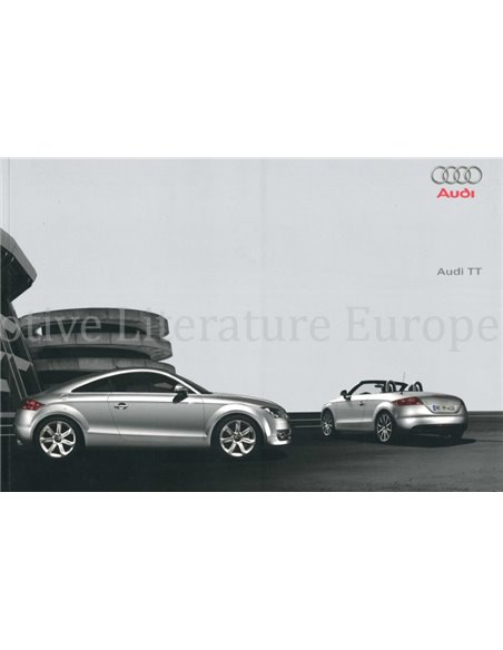 2008 AUDI TT BROCHURE DUTCH