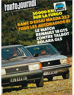 1980 L'AUTO-JOURNAL MAGAZINE 22 FRENCH