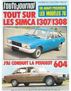 1975 L'AUTO-JOURNAL MAGAZIN 13 FRANZÖSISCH