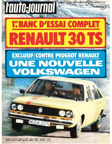1975 L'AUTO-JOURNAL MAGAZINE 8 FRENCH