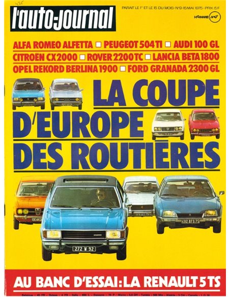 1975 L'AUTO-JOURNAL MAGAZINE 9 FRANS