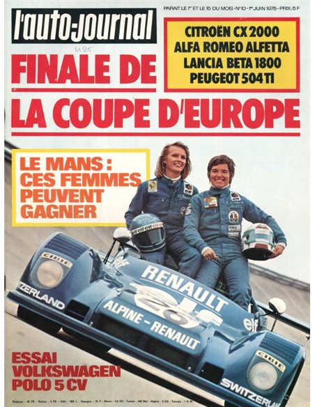 1975 L'AUTO-JOURNAL MAGAZINE 10 FRENCH