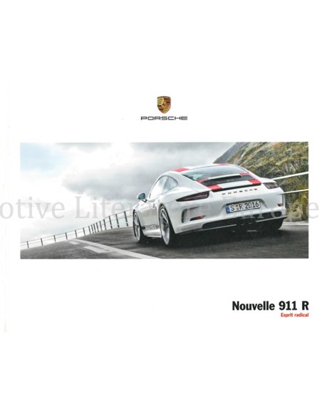 2017 PORSCHE 911 R HARDCOVER BROCHURE FRANS
