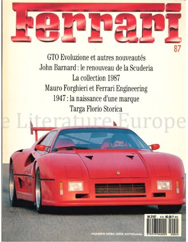 FERRARI 87, NUMERO HORS-SERIE AUTO HEBDO