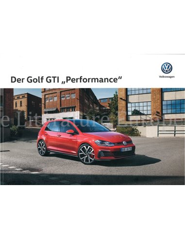 2015 VOLKSWAGEN GOLF GTI PERFORMANCE BROCHURE DUITS