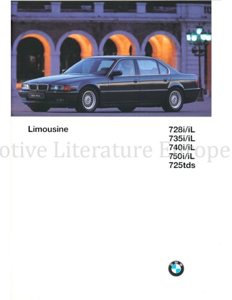1996 BMW 7 SERIES BROCHURE GERMAN