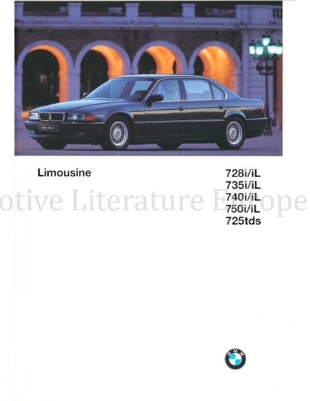 1997 BMW 7 SERIE BROCHURE ENGELS USA