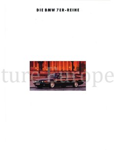 1992 BMW 7 SERIE BROCHURE DUITS
