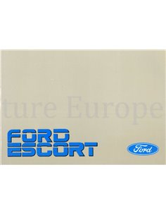 1988 FORD ESCORT OWNERS MANUAL HANDBOOK DUTCH