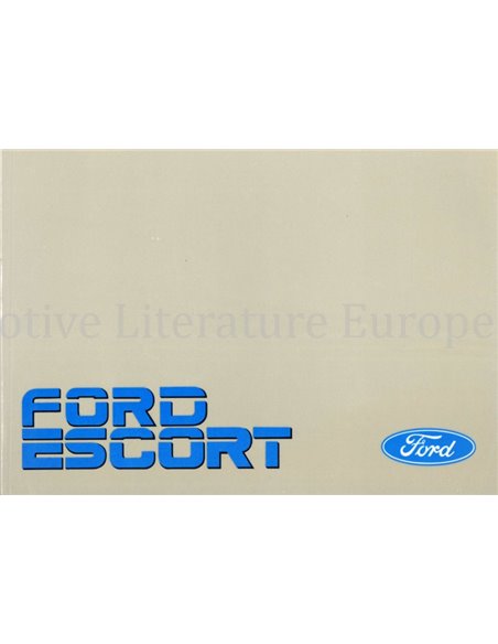 1988 FORD ESCORT OWNERS MANUAL HANDBOOK DUTCH