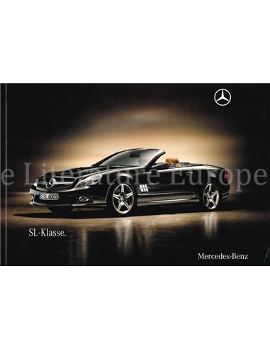 2009 MERCEDES BENZ SL KLASSE BROCHURE DUITS