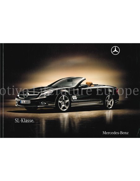 2009 MERCEDES BENZ SL KLASSE BROCHURE DUITS