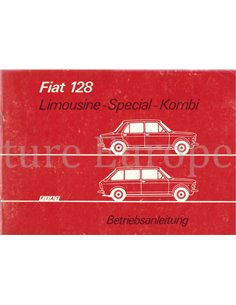 1975 FIAT 128 INSTRUCTIEBOEKJE DUITS