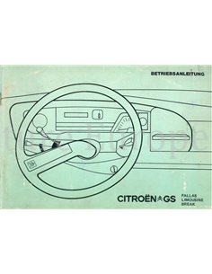1976 CITROEN GS BETRIEBSANLEITUNG DEUTSCH