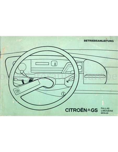 1976 CITROEN GS OWNERS MANUAL GERMAN