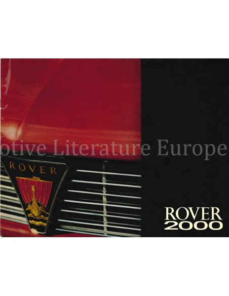 1968 ROVER 2000 BROCHURE FRENCH