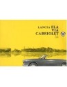 1963 LANCIA FLAVIA CABRIOLET 1.8 LEAFLET DUITS