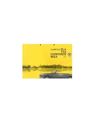 1963 LANCIA FLAVIA CABRIOLET 1.8 LEAFLET ENGELS