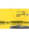 1963 LANCIA FLAVIA CABRIOLET 1.8 LEAFLET ENGELS