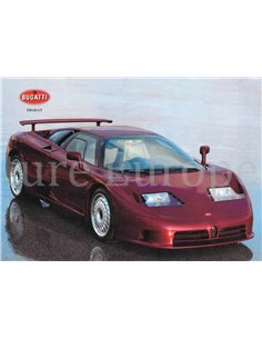 1992 BUGATTI EB110 GT LEAFLET ENGLISH