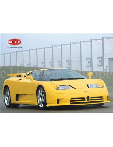 1992 BUGATTI EB110 SUPERSPORT FLUGBLATT ENGLISCH
