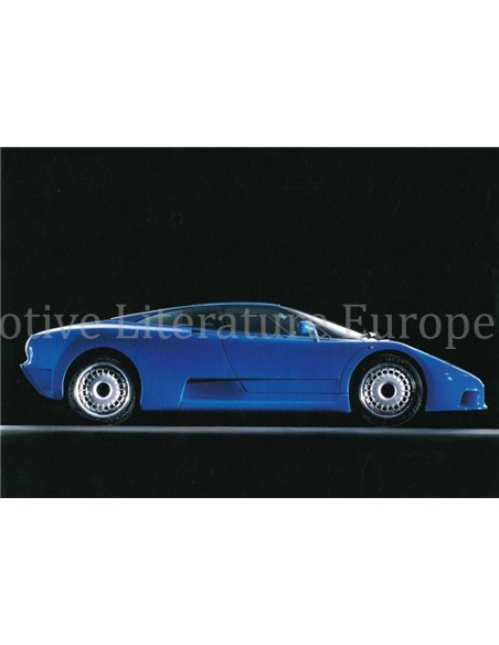 1992 BUGATTI EB110 GT LEAFLET ENGELS