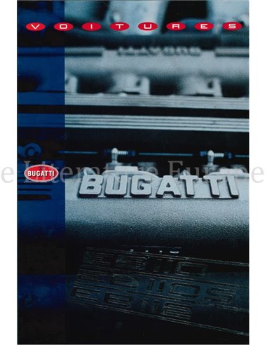 1992 BUGATTI EB110 EB110S EB112 VIP BROCHURE ENGLISH