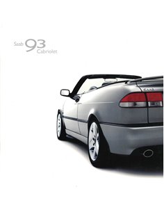 2002 SAAB 93 CABRIOLET BROCHURE ZWEEDS