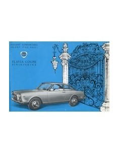 1963 LANCIA FLAVIA COUPE PININFARINA LEAFLET ENGELS